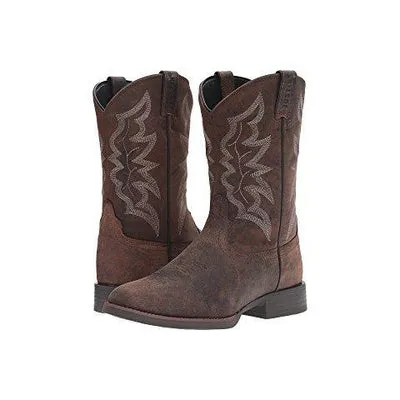 7221 Justin Men's 11" Stampede Distressed Brown Buster