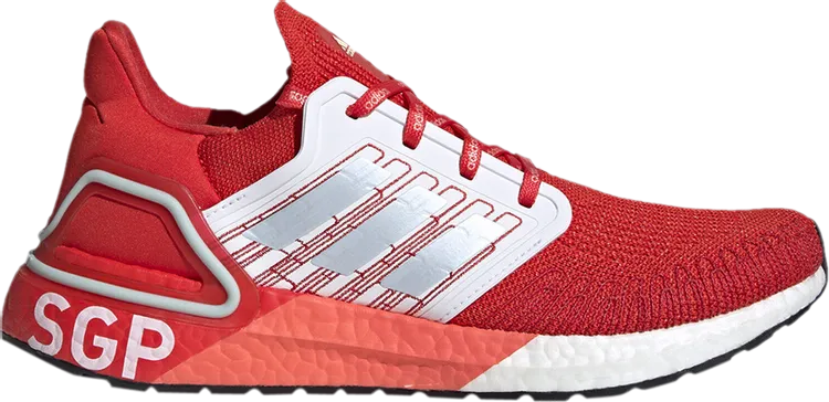 Adidas UltraBoost 20 'City Pack - Singapore' sneakers, red