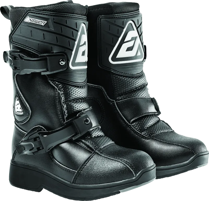 Answer Peewee Boot Black Youth - 10