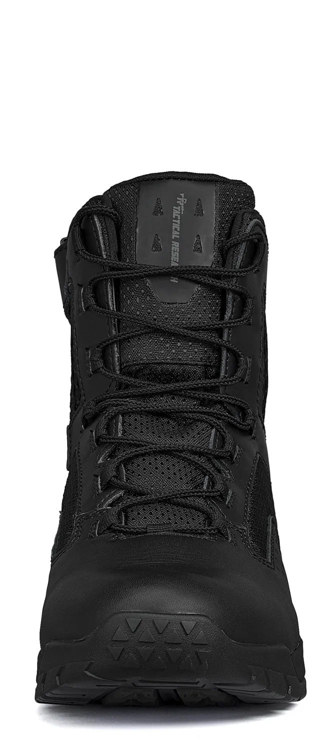 Belleville Mens Black Leather 7in Ultralight Zip Tactical Military Boots