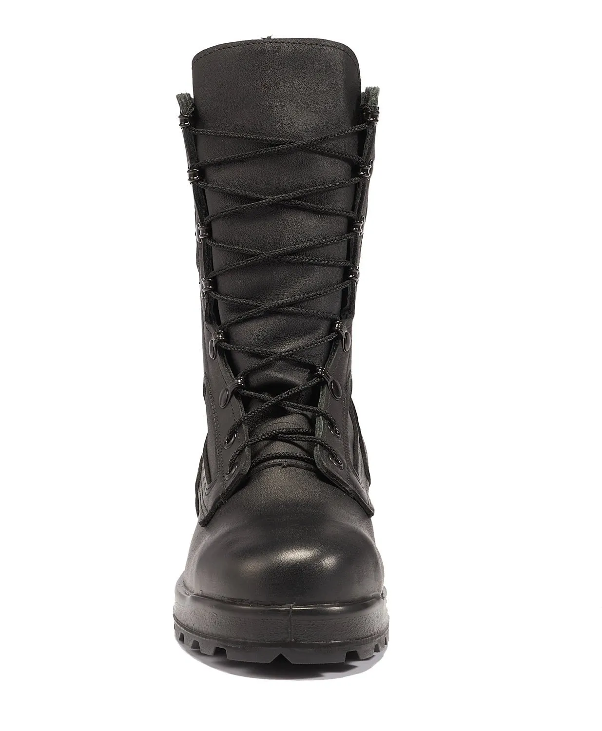 Belleville Womens Black Leather US Navy I-5 Steel Toe Military Boots