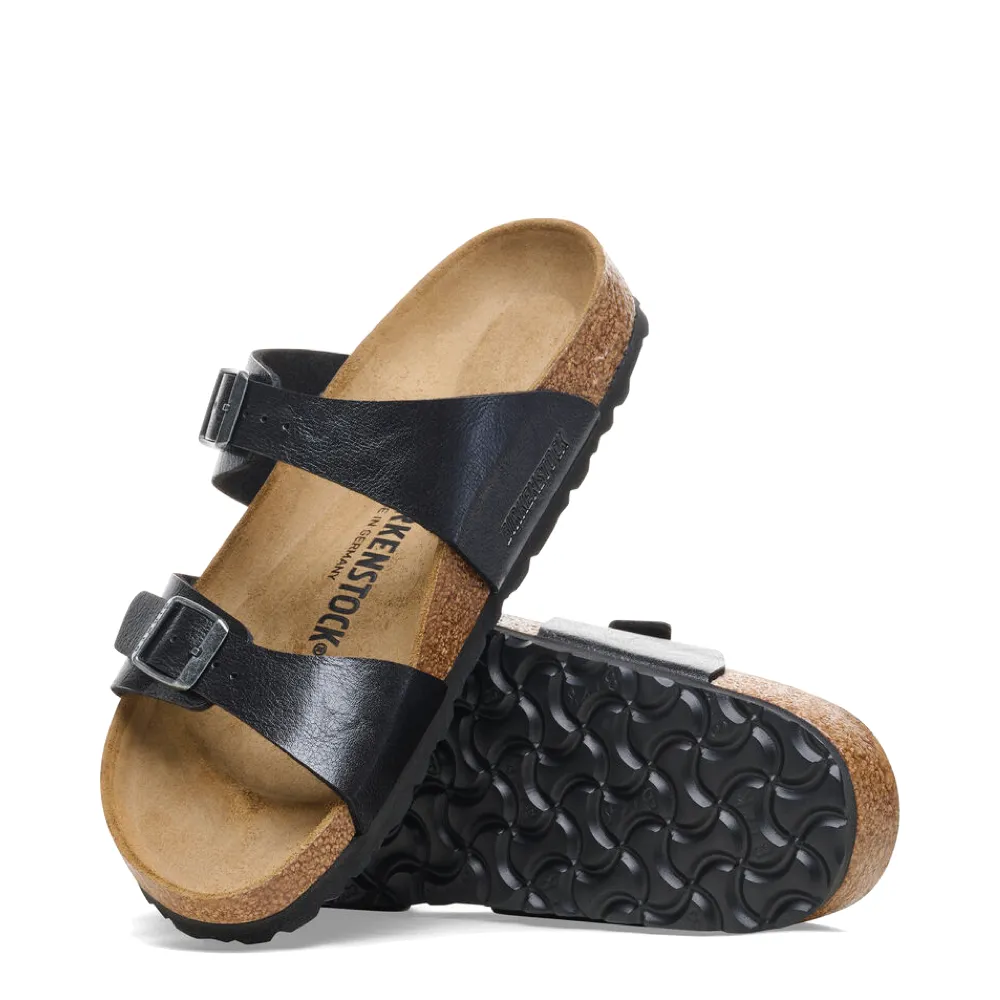 Birkenstock Women's Sydney Birko-Flor Slide Sandal in Graceful Licorice