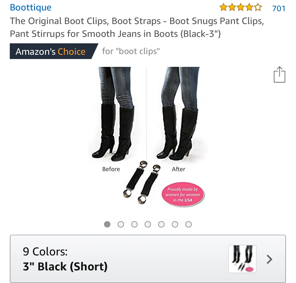 Boot Snugs™ Pant Clips - Amazon's Choice