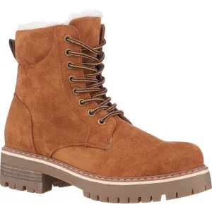 Camila Tan Lace-Up Boots