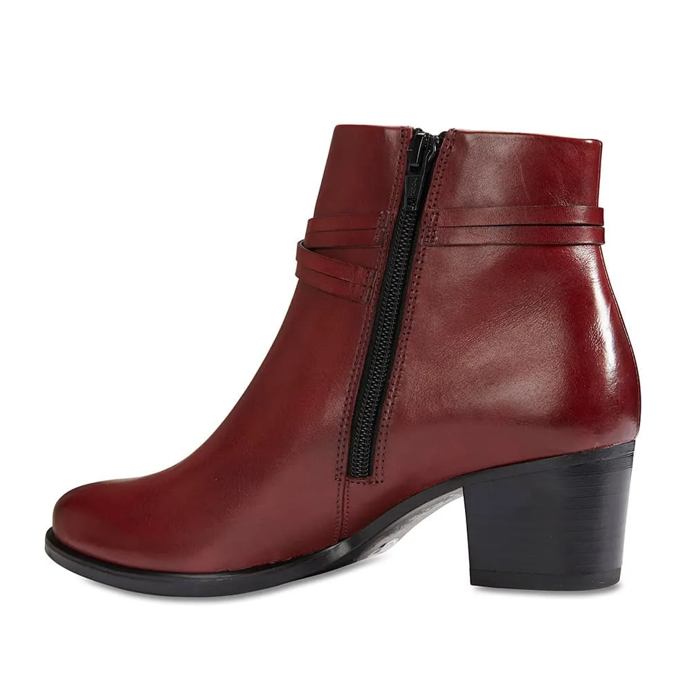 Carlton Boot in Red Leather