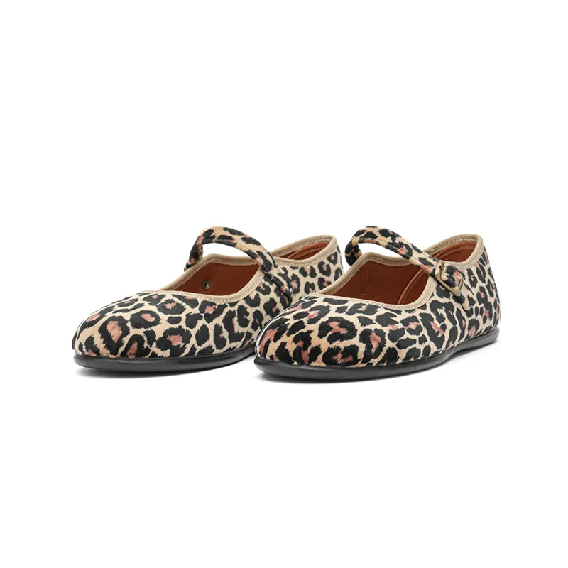 Classic Mary Janes in Animal Print by childrenchic