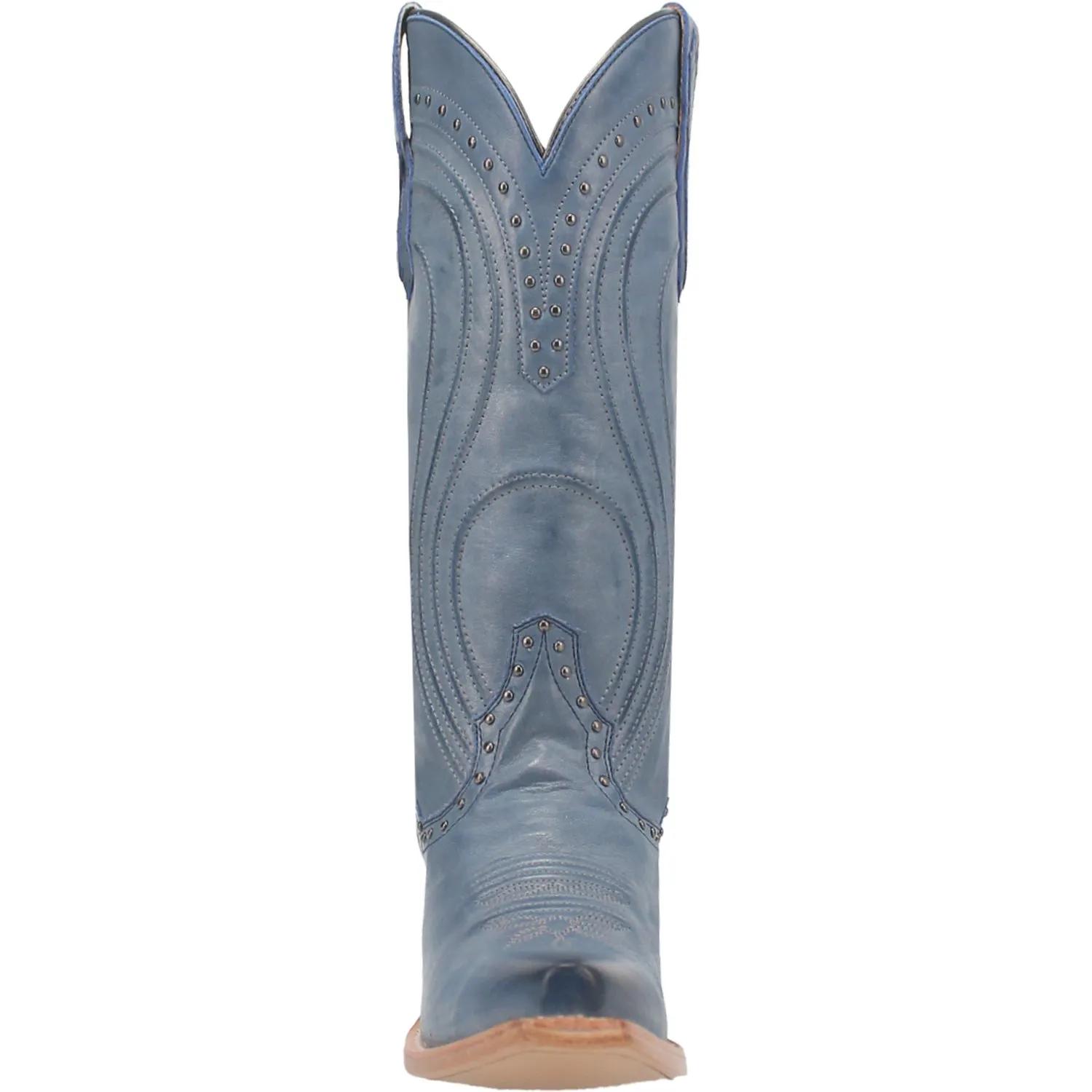 Dan Post Womens Donnah Blue Leather Cowboy Boots