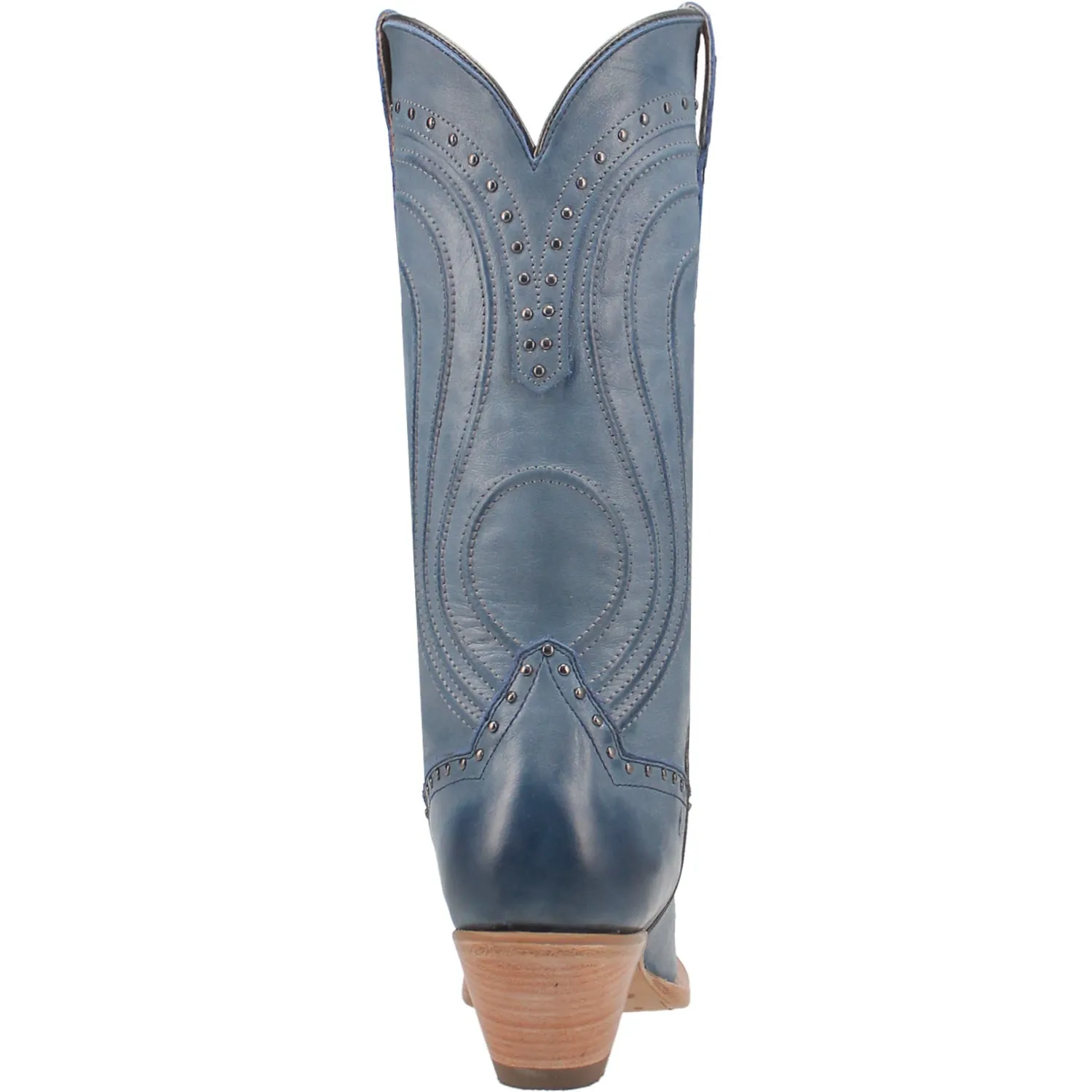 Dan Post Womens Donnah Blue Leather Cowboy Boots