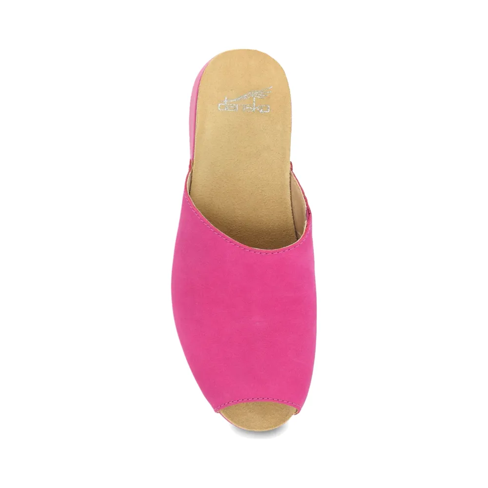 Dansko Women's Rayvn Slide Sandal in Fuchsia