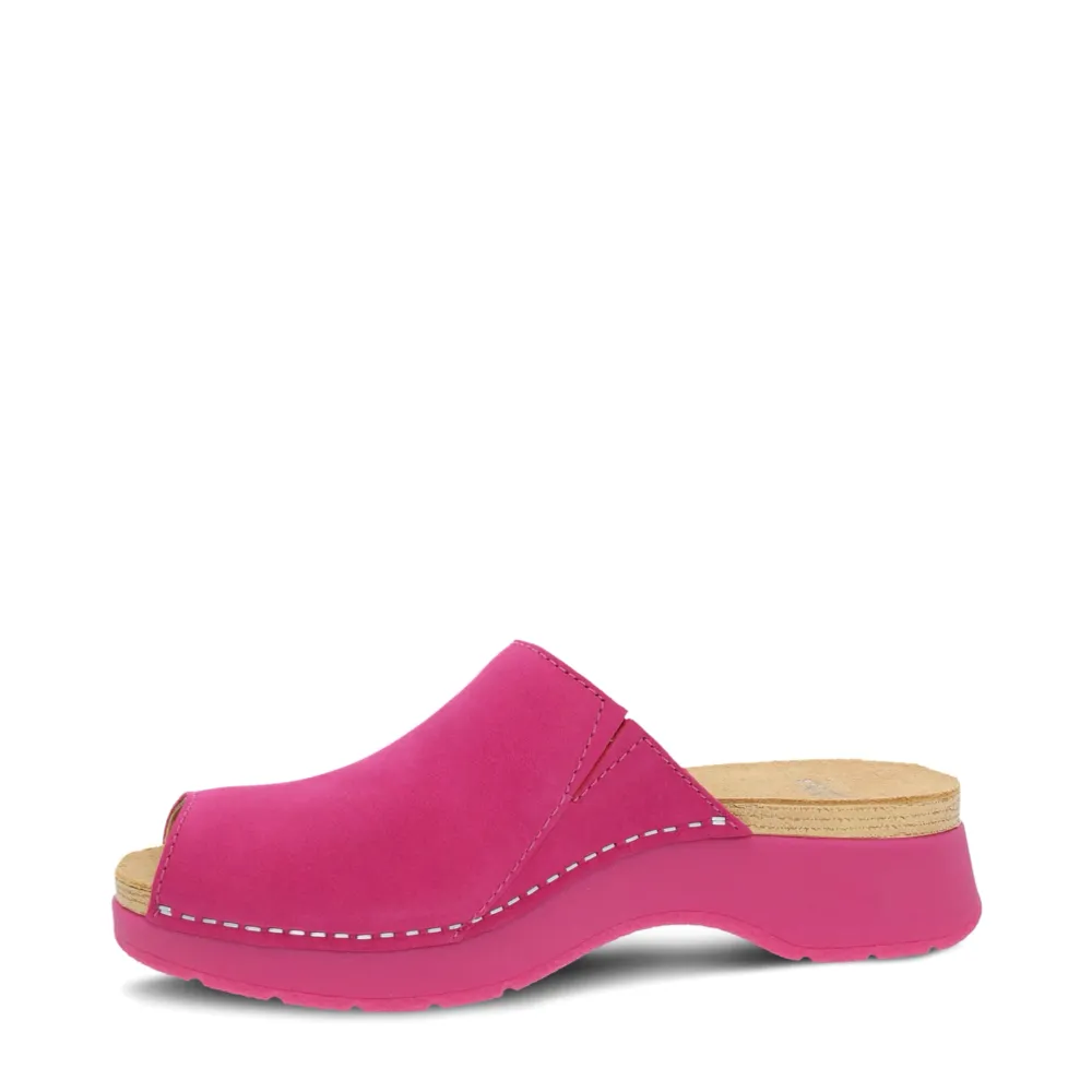 Dansko Women's Rayvn Slide Sandal in Fuchsia