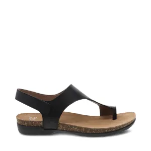 Dansko Women's Reece Thong Sandal in Black