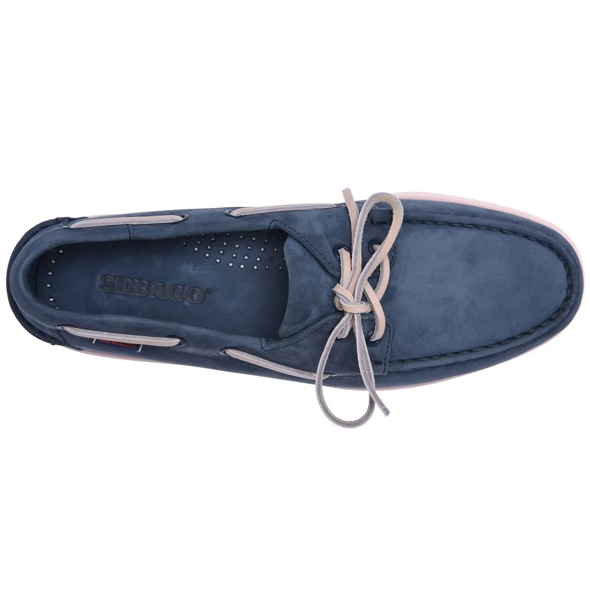 Docksides Portland Nubuk - Navy Blue & Pink