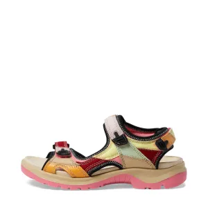 Ecco Women's Yucatan Sandal in Multicolor Bubblegum Violet