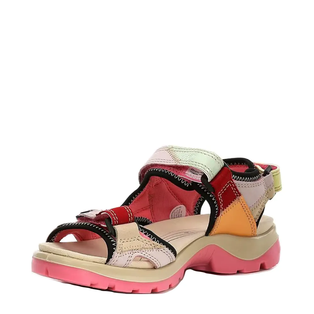 Ecco Women's Yucatan Sandal in Multicolor Bubblegum Violet