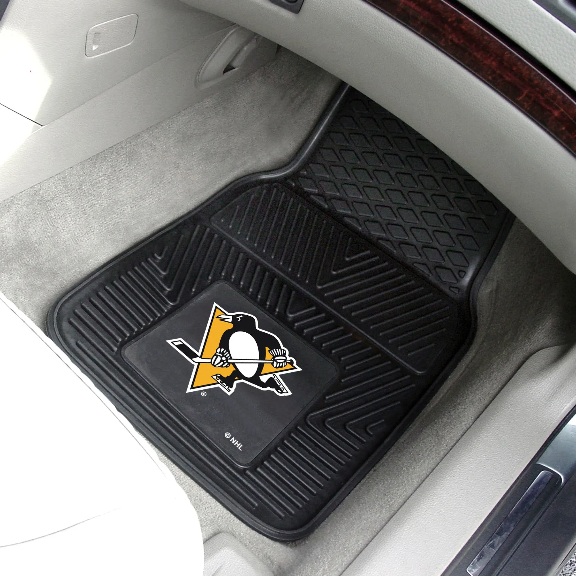 Fanmats Pittsburg Penguins 2pc Vinyl Car Mat Set