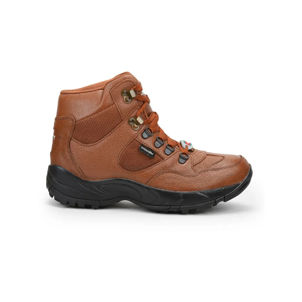 Freedom By Liberty Mens SHAURYA Defence Lacing Tan Trekking Boots