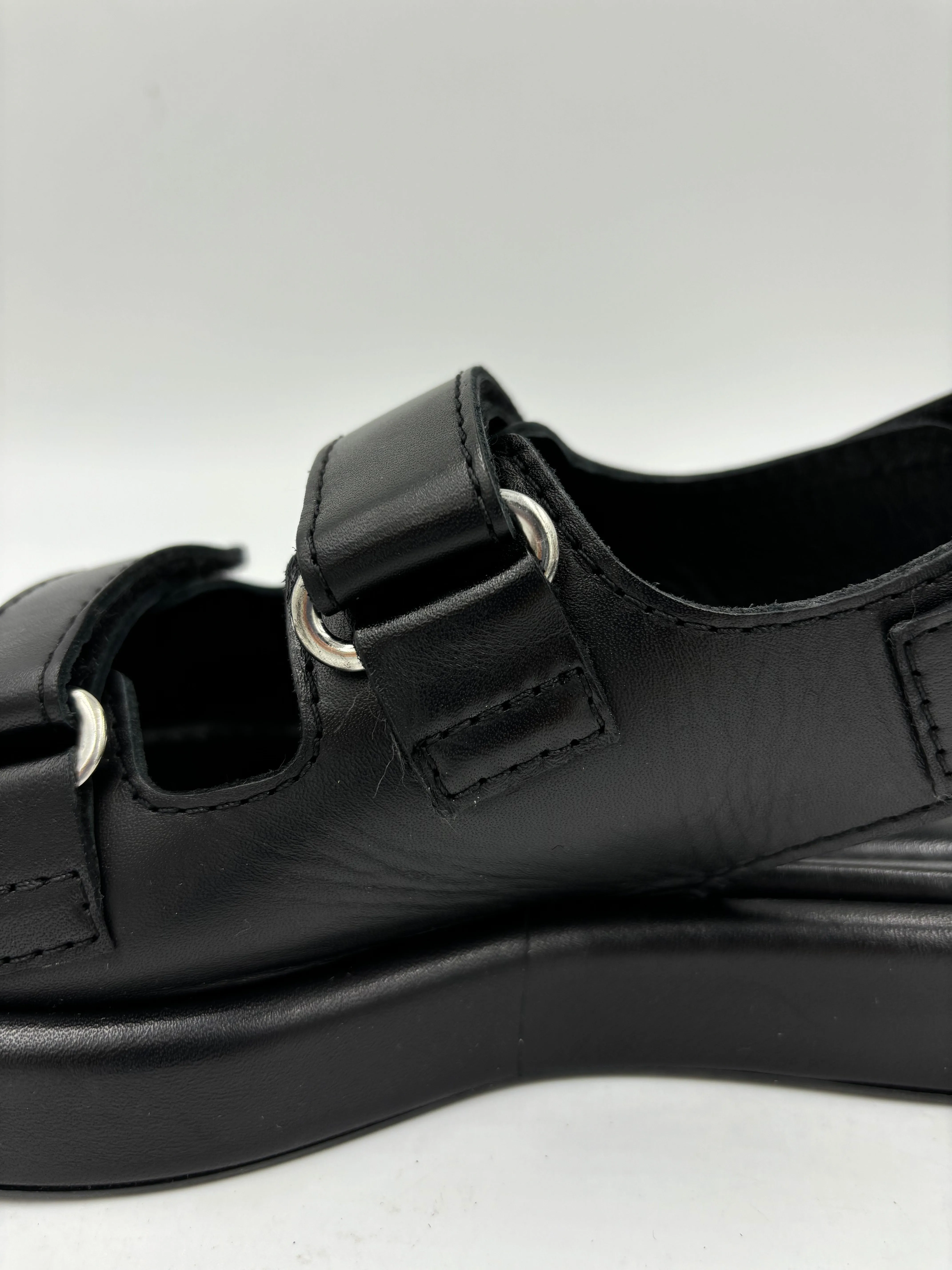 Imperfect Murcia Black Sandal