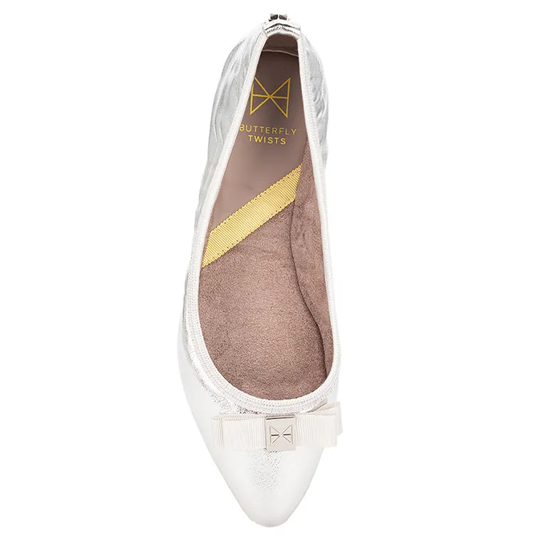 JASMINE Ballet Flat Shoes - Silver