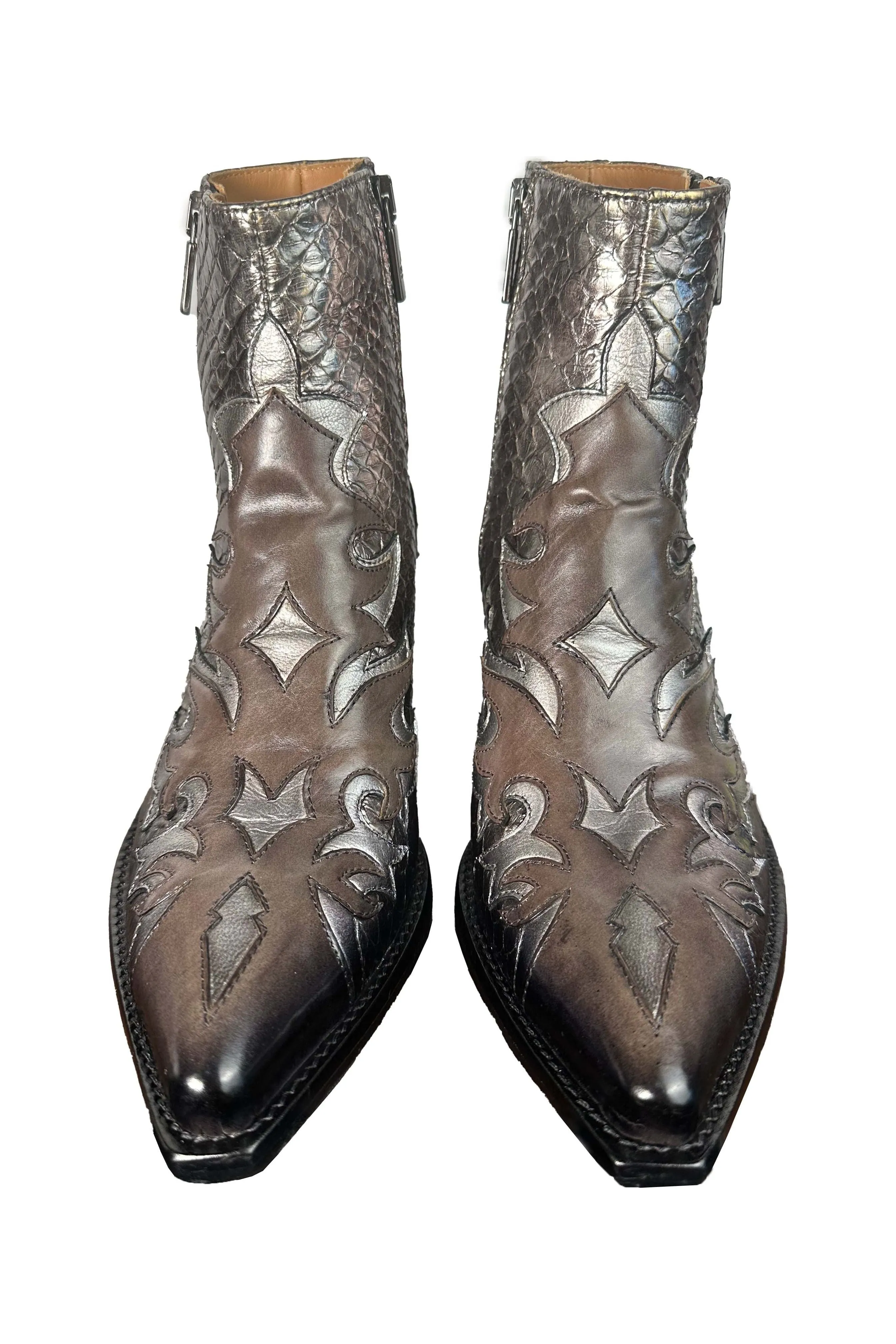 Jo Ghost Bonnie Western Ankle Boot 3306 | Python Moscato