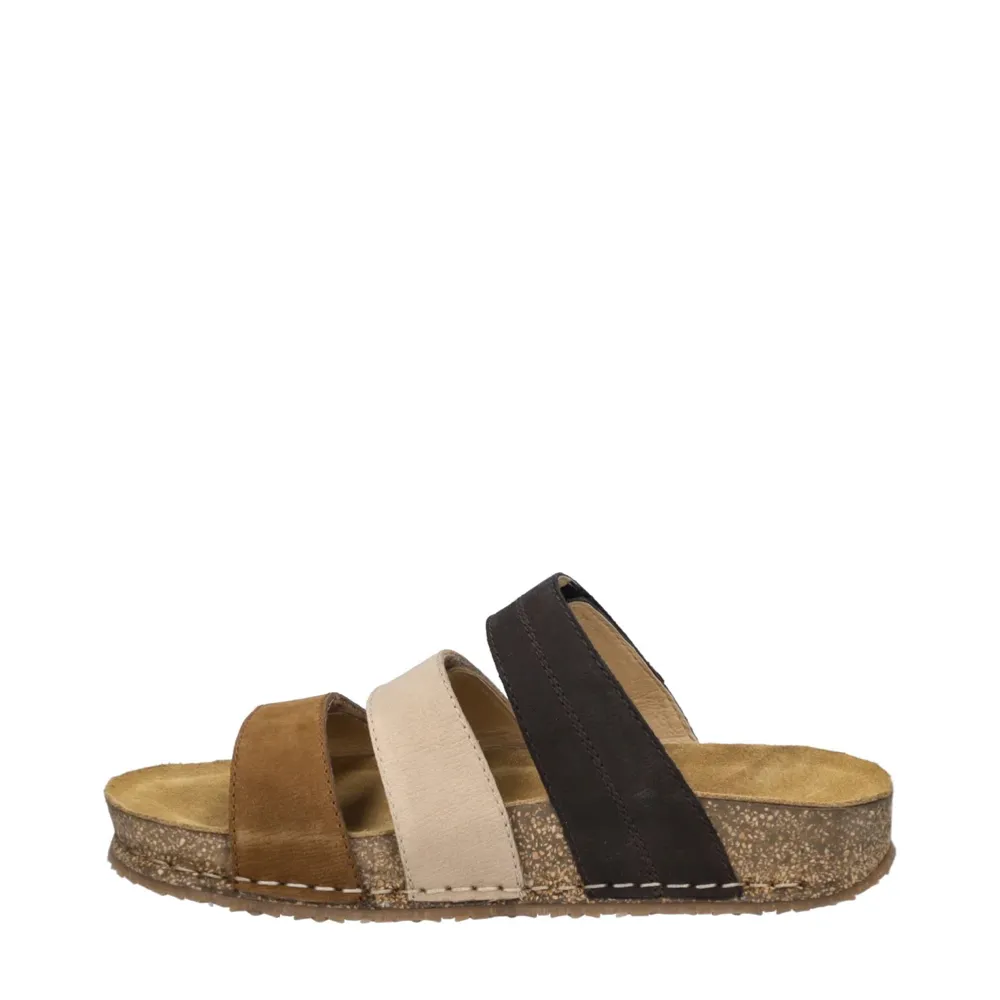 Josef Seibel Women's Hannah 03 Slide Sandal in Castagne Multi