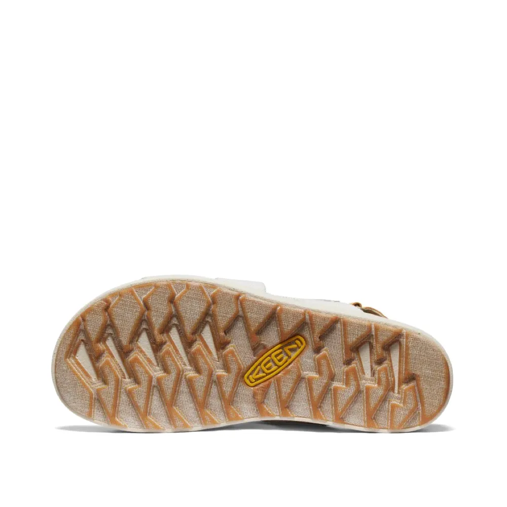 KEEN Women's Elle Criss Cross Sandal in Birch/Curry