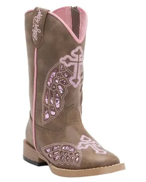 Kids Gracie Cross & Wings Side-Zip Boots