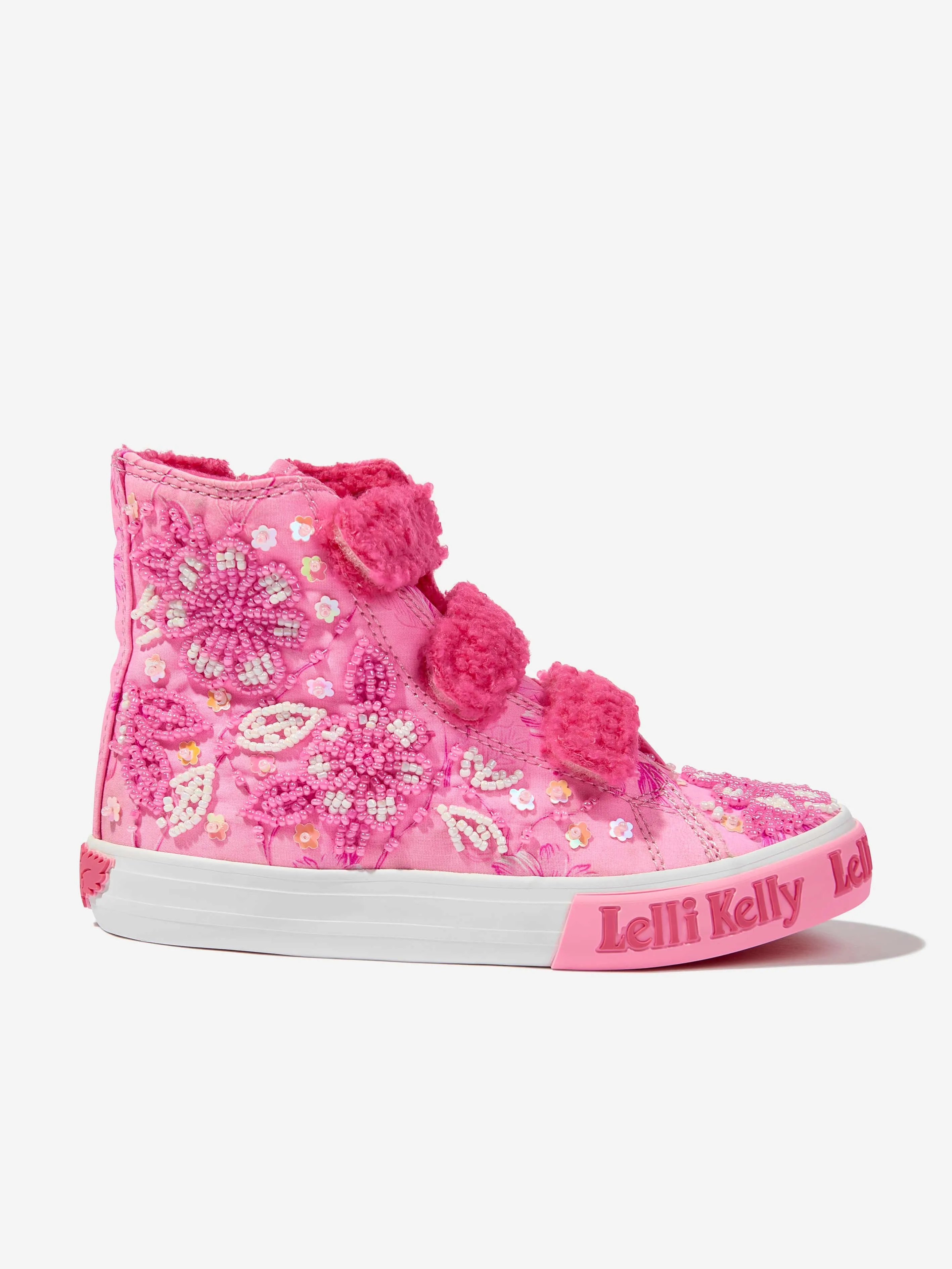 Lelli Kelly Girls Brooke Mid Velcro Baseball Boots in Pink