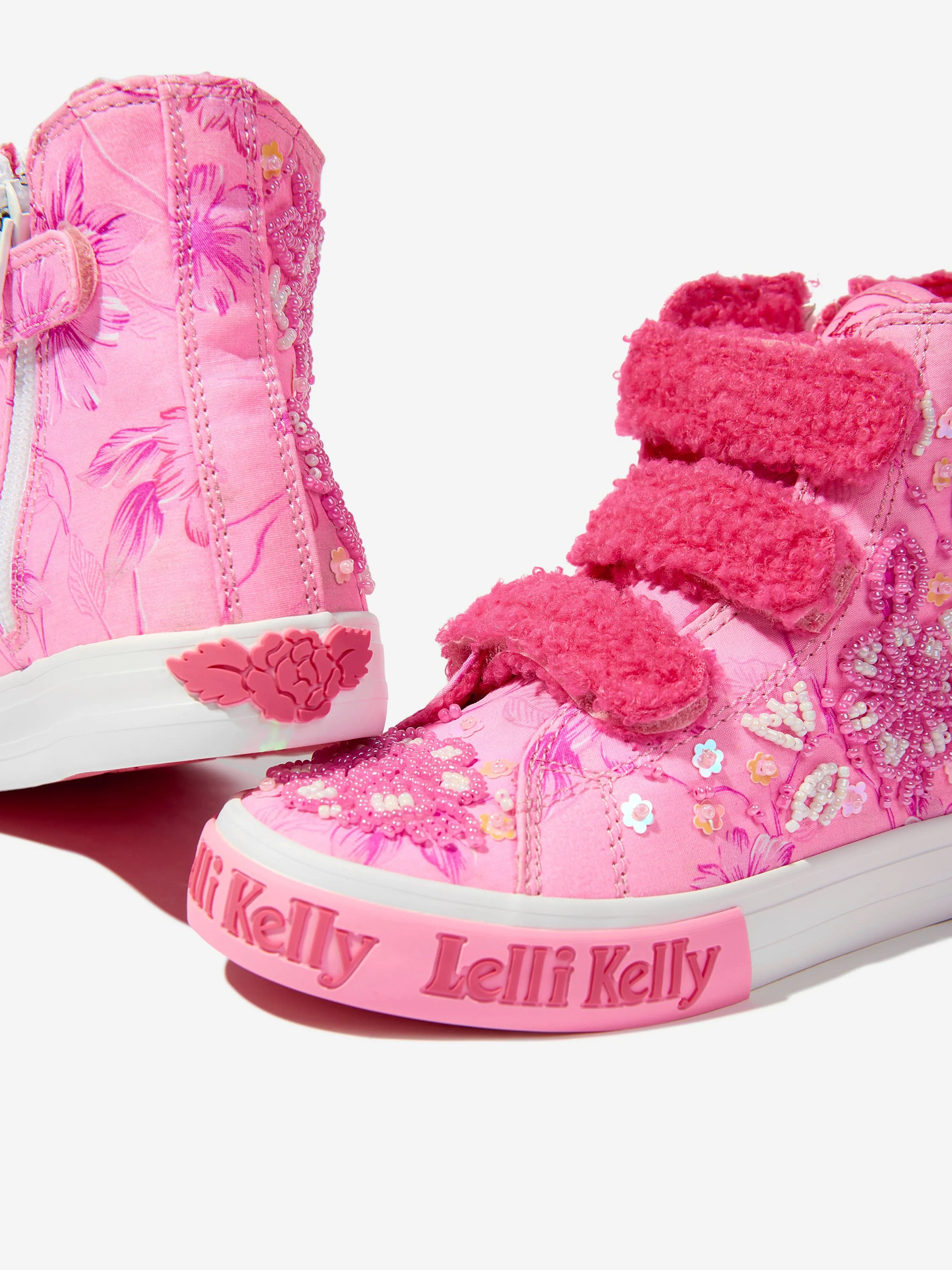 Lelli Kelly Girls Brooke Mid Velcro Baseball Boots in Pink