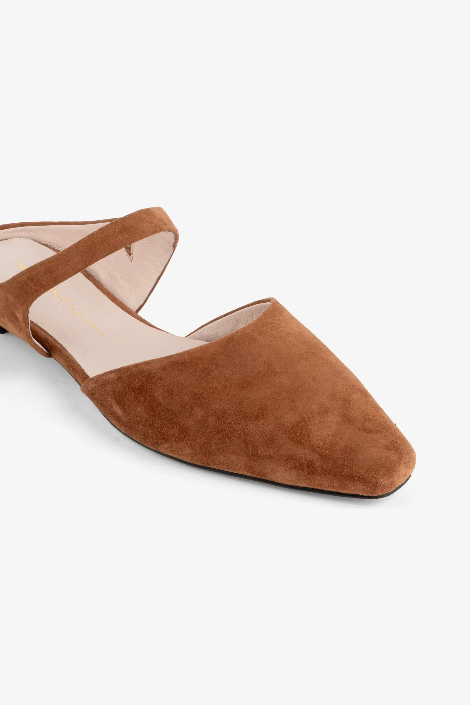 LOURDES SLIP ON SUEDE MULE