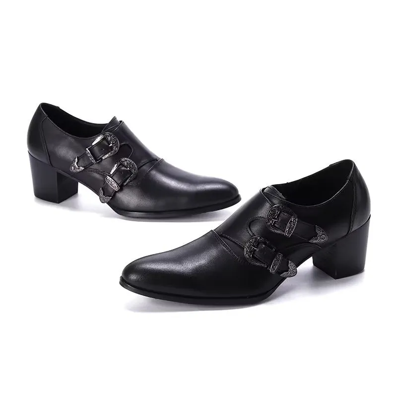 LuxeLeather Monkstrap Dress Shoes