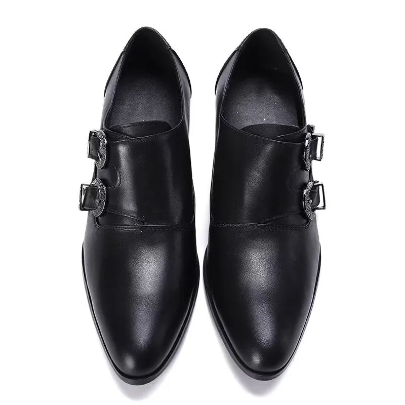 LuxeLeather Monkstrap Dress Shoes