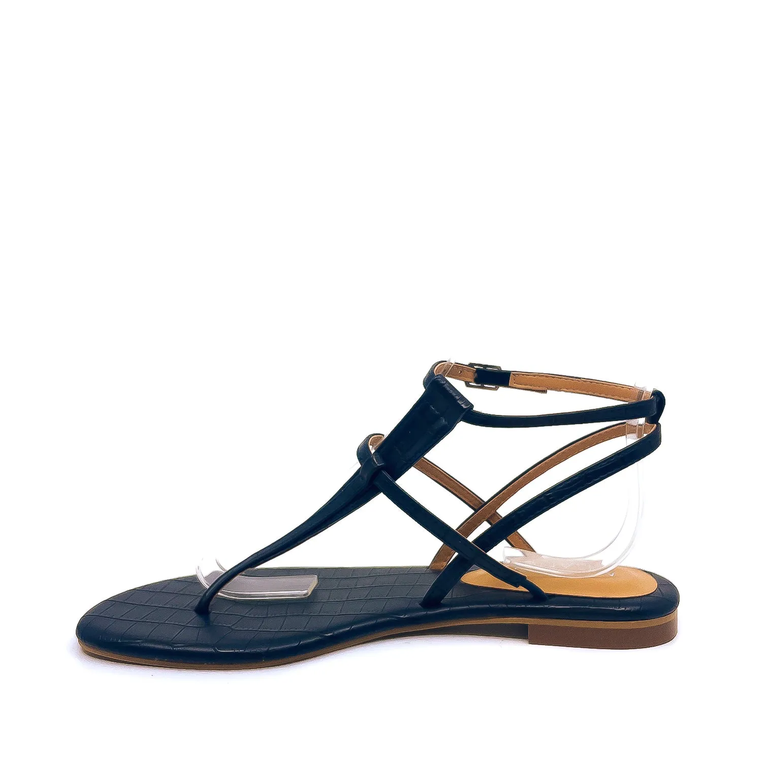 Misano Shizu Navy Croc Sandal