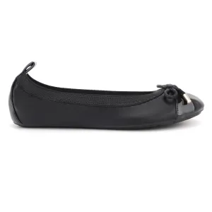 Miss Samantha Ballet Flat in Black - Kids