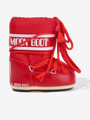 Moon Boot Baby Girls Icon Mini Boots in Red