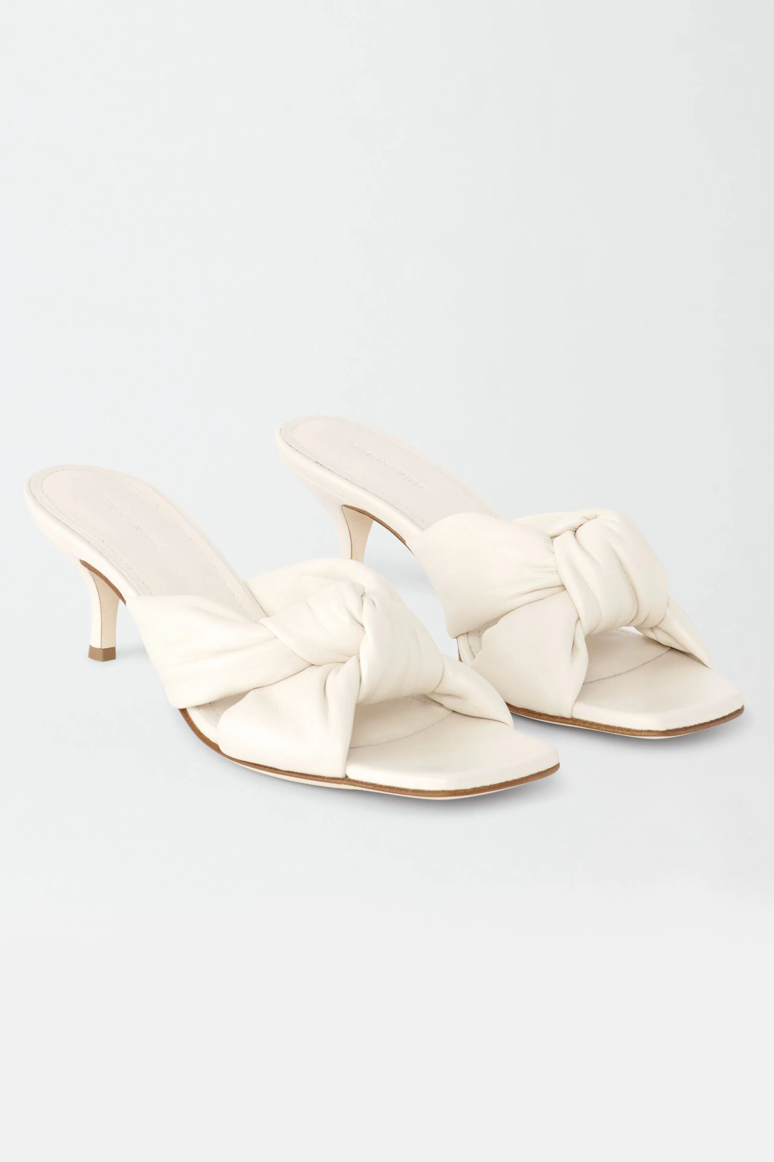 Nappa Leather Slip On Sandal in Burro