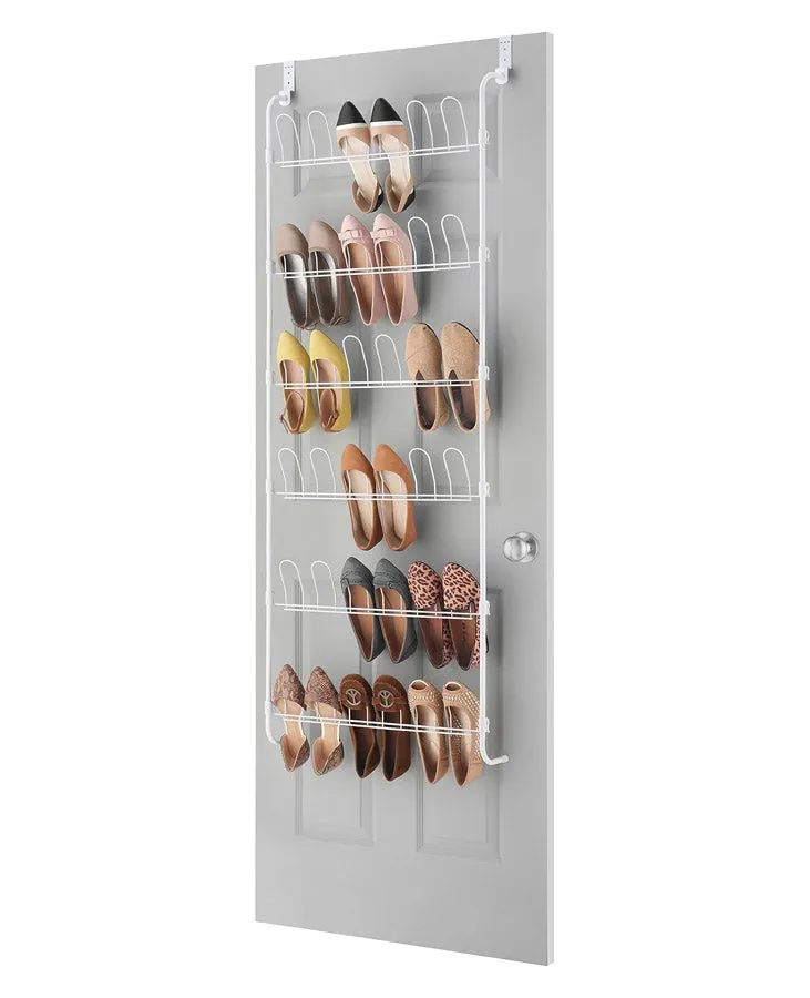 Over the Door Shoe Rack - White