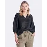 Pippa Linen Top Black