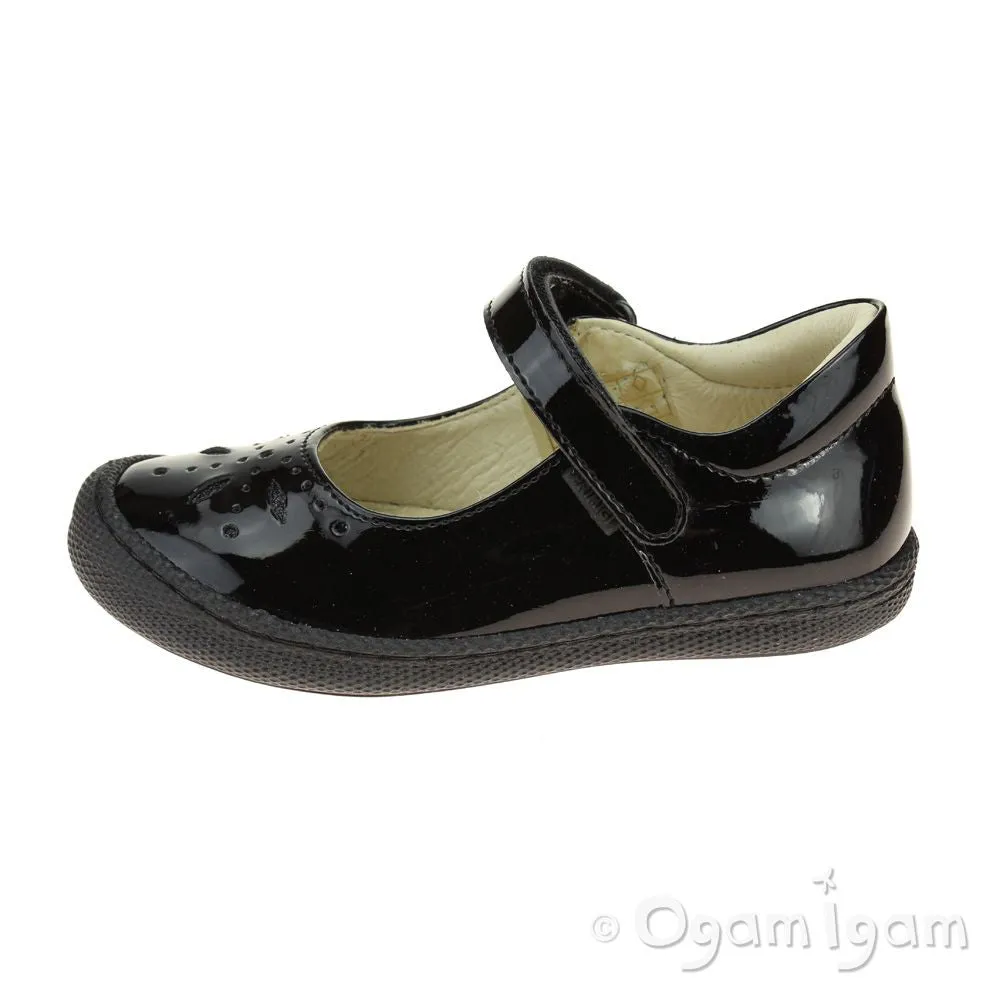 Primigi PTF 24323 Girls Black Patent School Shoe