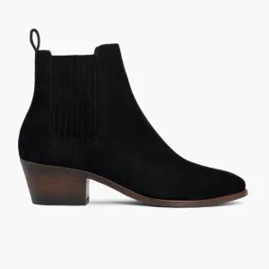 [S] Dreamer Bootie | Black Suede