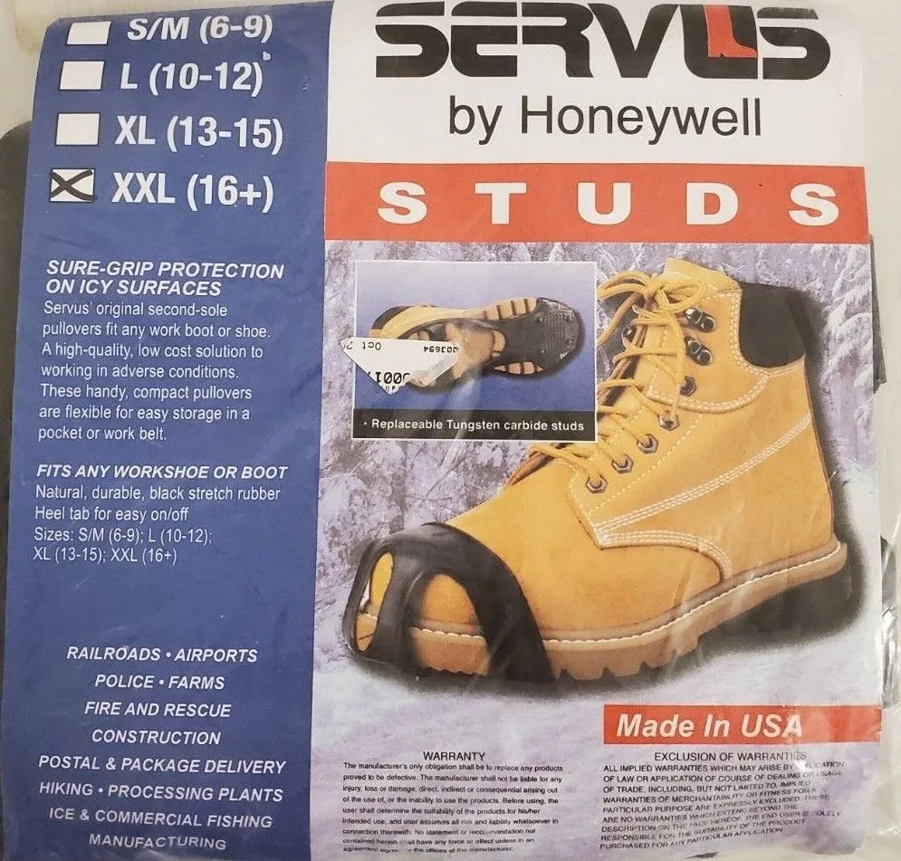 Servus by Honeywell Work Traction Stud Shoe Boots XXL/ Boot sizes 16 plus - New Surplus