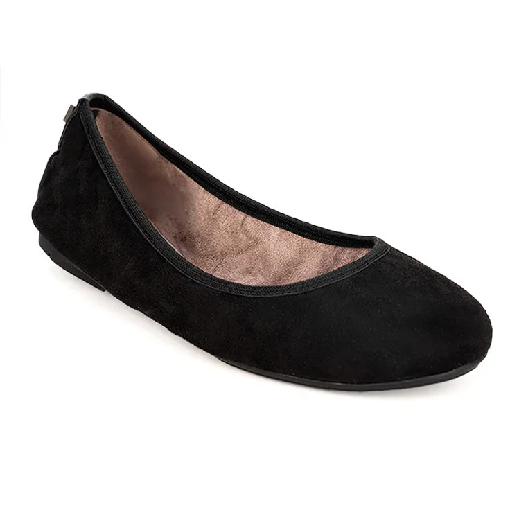 SOPHIA Ballet Flat Shoes - Jet Black