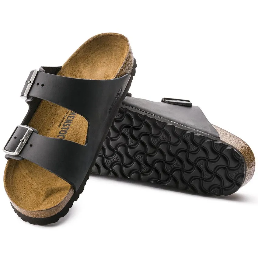 UNISEX BIRKENSTOCK ARIZONA LEATHER | BLACK