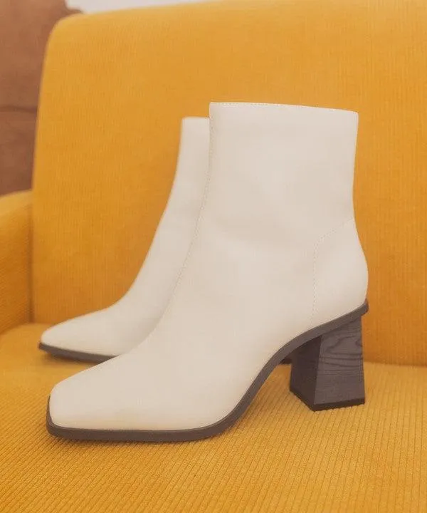 Vera Square Toe Ankle Boots