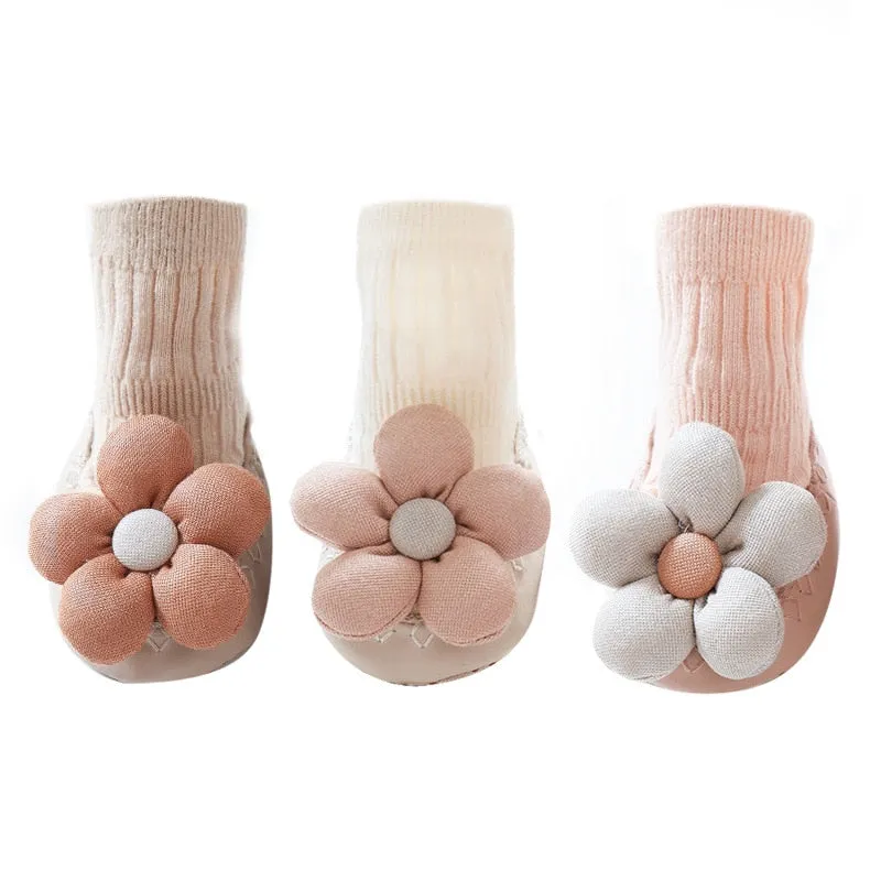 Winter Baby Floor/ Leather Soles Toddler Socks Shoes For 0-3 Years